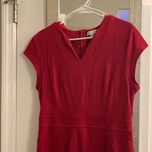 Larry Levine Plus Sized Red Dress